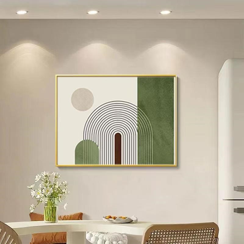 现代简约电表箱装饰画配电箱开关盒几何抽象餐厅遮挡板高级感挂画图片