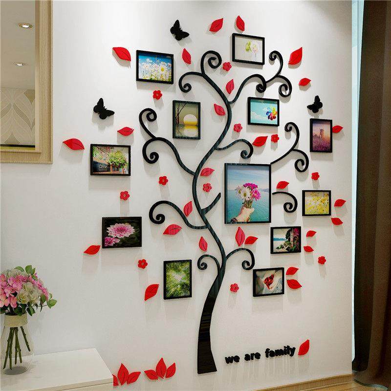 创意照片墙相框树自黏网红3d立体压克力墙贴客厅卧室背景墙装饰画,家居饰品,软装墙贴,淘宝优惠券,粉丝福利购,淘宝优惠卷