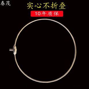 钓鱼不折叠抄网头网圈实心抄网网兜钢丝配件一体不折叠8mm结