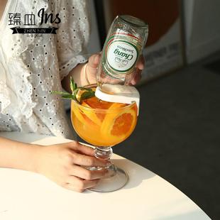 卡扣杯子鸡尾酒高脚杯创意个性 酒杯玻璃杯大号啤酒杯扎啤杯饮料杯
