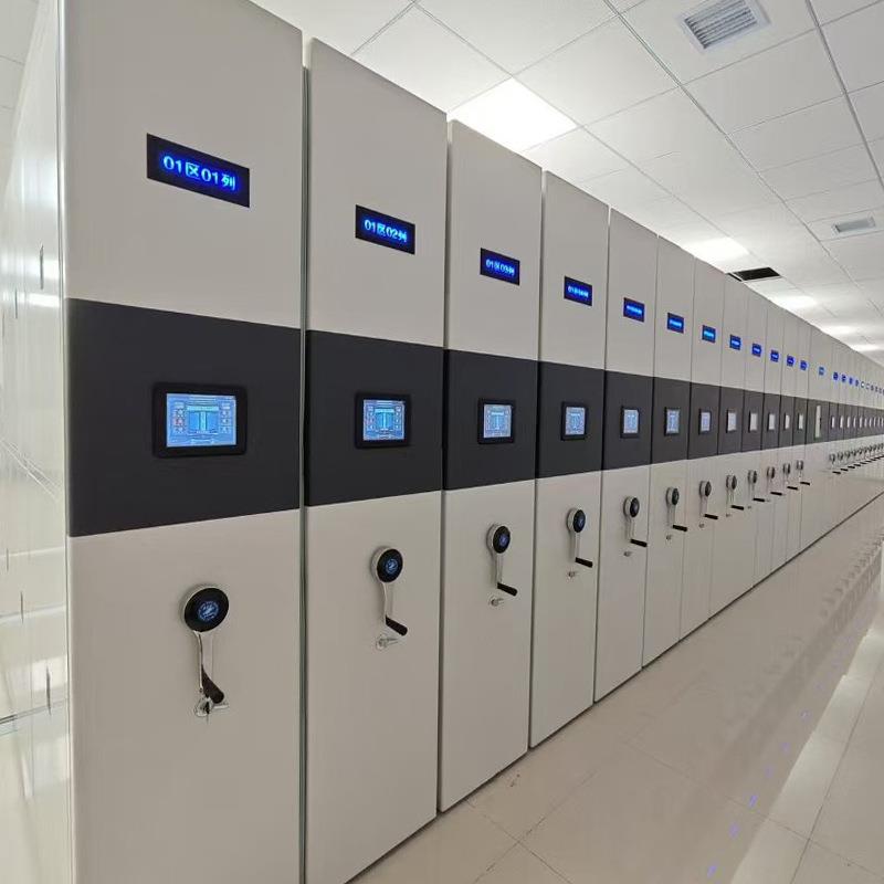 智能档案密集柜一体化电动导轨移动存储档案柜文件资料凭证密集架