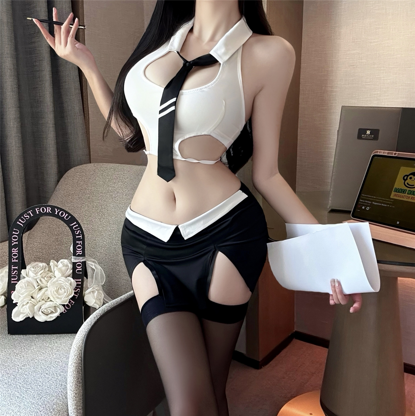 情趣战袍性感秘书OL制服夜店教师角色扮演包臀裙套装