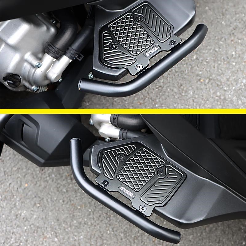 隆鑫无极SR250GT前后脚踏板保险杠改装排气护杠防摔不锈钢保护杠