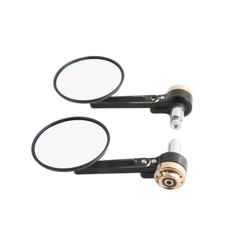 适用于高金GK400改装铝合金手把后视镜gk500反光镜车把复古倒车镜