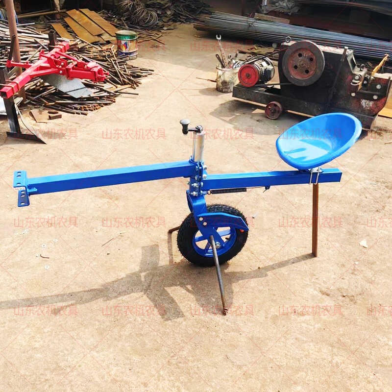 手扶拖拉机旋耕机耕地机乘坐后乘座微耕机单杆双杆充气胶轮胎座椅