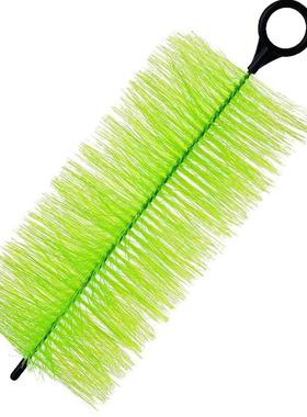 绿色优质鱼缸毛刷锦鲤鱼池s过滤毛刷水族箱底滤材料十字304不锈钢