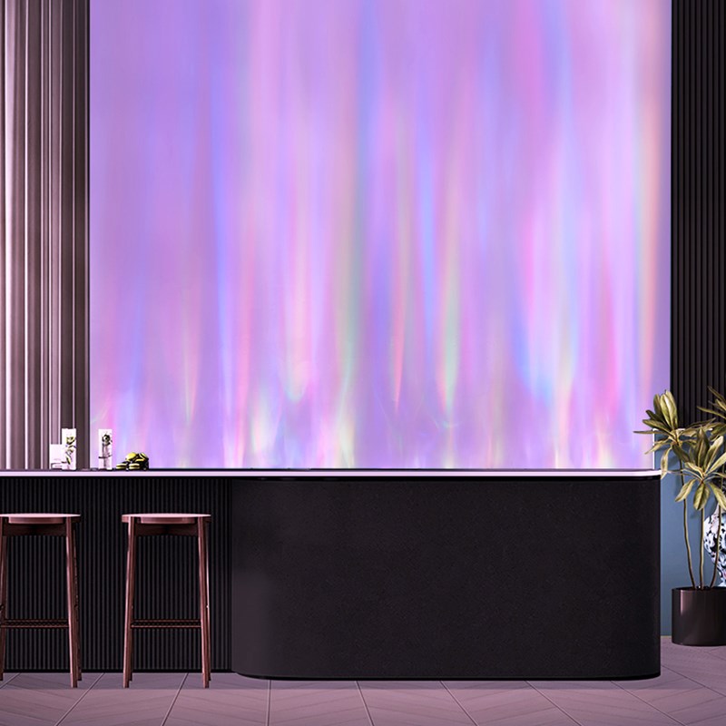 3D动态水纹洗墙灯投影壁灯客厅卧室西餐厅酒吧KTV背景墙氛围灯具