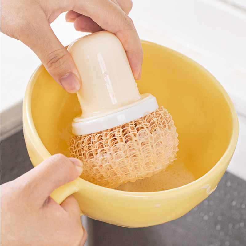 树可清洁球家用不掉丝洗碗刷锅球带手柄多功能清洗洁厨房纤维锅刷