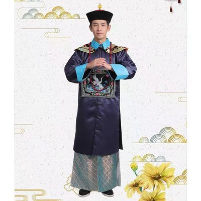 古装清朝官服男一品大臣文官武官朝服古代王爷僵尸服影视演出服装