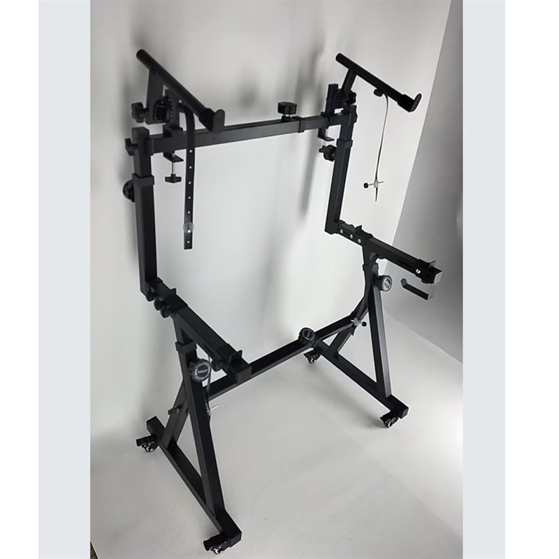 重型Z型琴架 加高架重型钢琴键盘支架带轮子54键61键88键通用