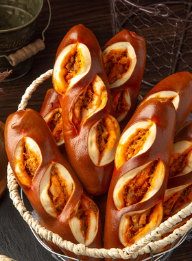 卡布罗森肉松碱水鸡胸肉碱水开胃健身饱腹感强代餐手作面包