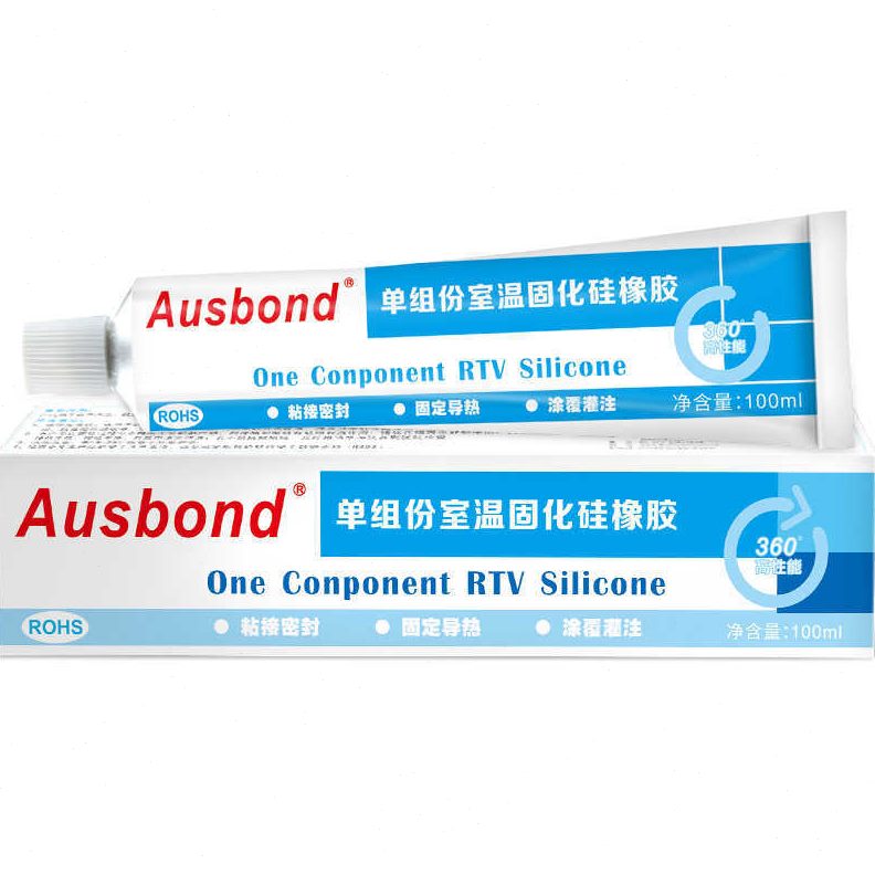 甄选电子元器件固定中性硅胶181W白色有机硅橡胶粘接密封软胶粘接