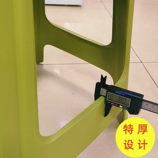 特厚d熟胶家用塑料餐桌凳子防滑防水板凳成人加厚家用餐桌椅 2只装