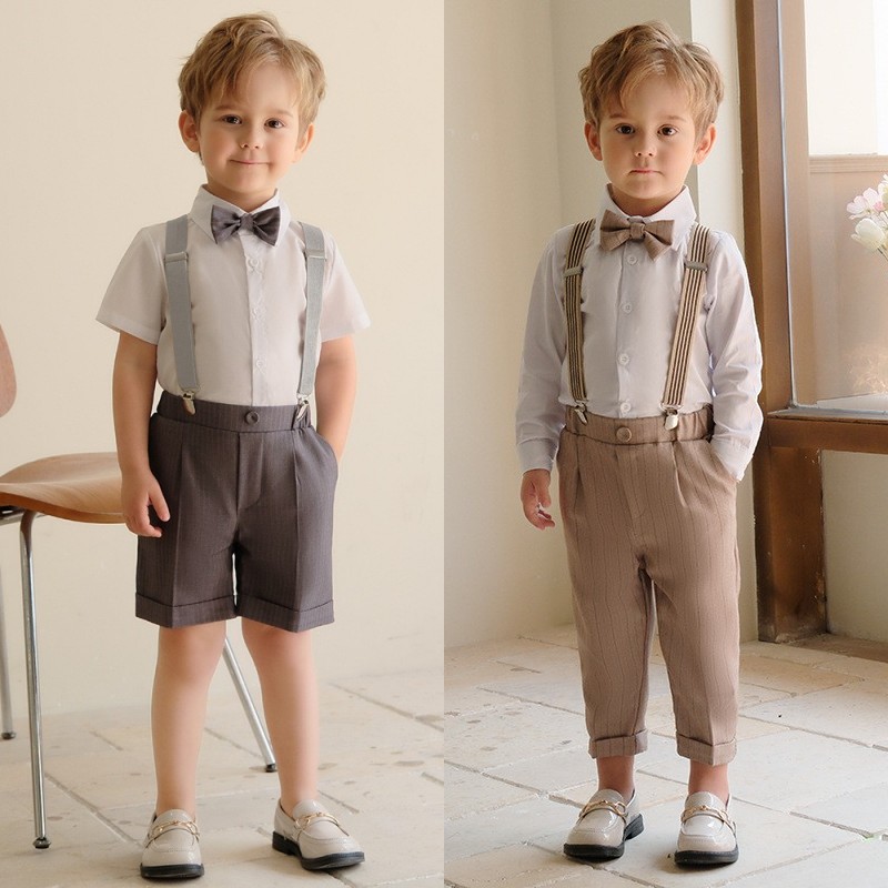 男童参加婚礼衣服儿童花童男孩礼服套装王子服装西装夏季正装西服