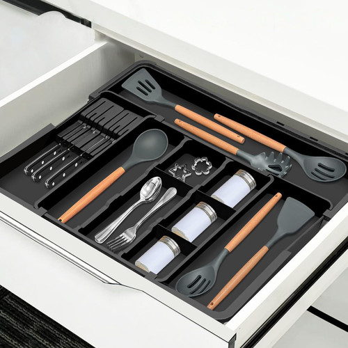 厨房抽屉餐具置物架【四面伸缩】