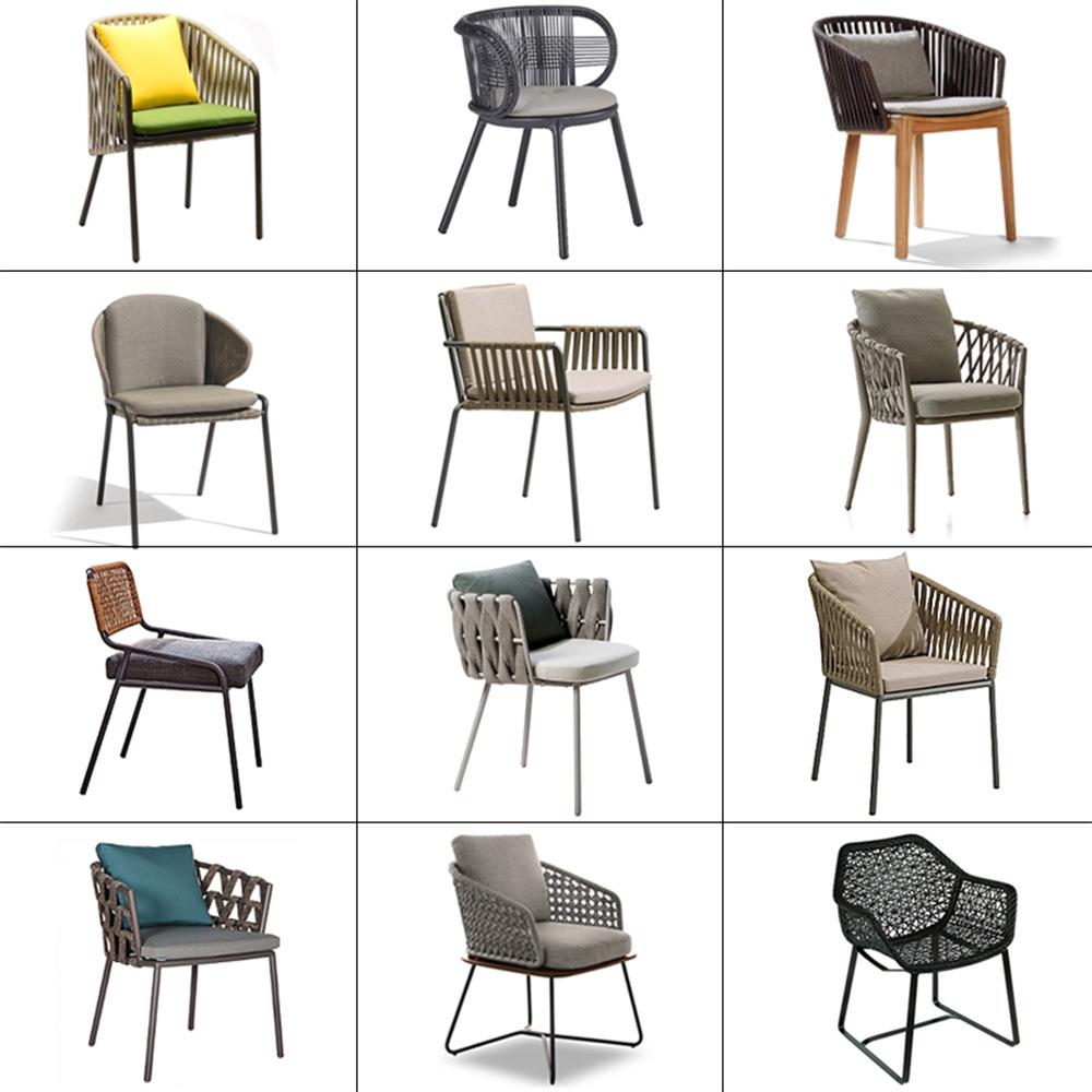 户外藤编桌椅套装阳台庭院客厅花园别墅民宿休闲北欧防水藤椅家具