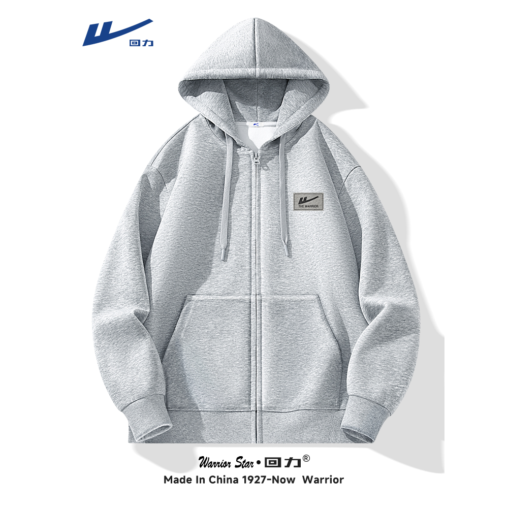 回力灰色外套男秋季美式复古潮牌