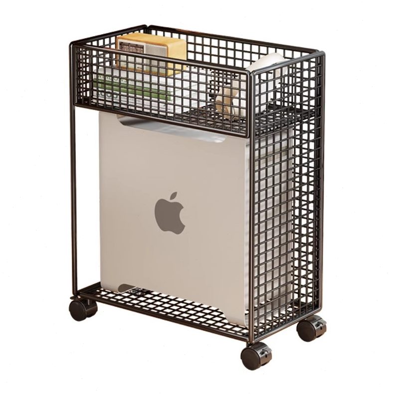 主机托架家用台式电脑桌下带轮可移动机箱底座多功能收纳置物架子