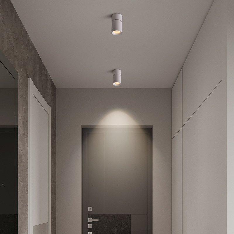 led明装射灯可调角度家用天花灯背景墙过道店铺商用吸顶式小筒灯,家装灯饰光源,明装射灯,淘宝优惠券,粉丝福利购,淘宝优惠卷