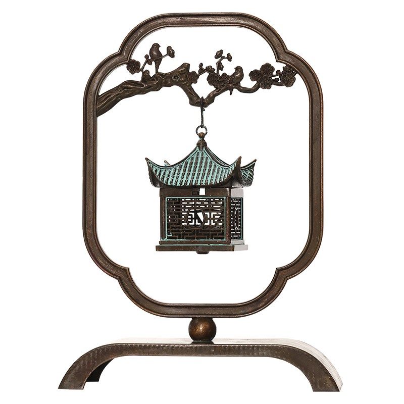 仿古楼阁创意两用香薰炉家用室内沉香檀香点香器茶道香道文创摆件,家居饰品,香薰炉,淘宝优惠券,粉丝福利购,淘宝优惠卷