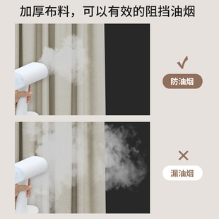 厨房门帘遮挡帘后厨防油烟隔断帘窗帘免打孔家T用商用布拉帘子