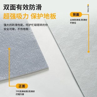 Vpvc耐脏垫子 厨房地垫防滑防油防水可擦免洗L型7字型2025新款