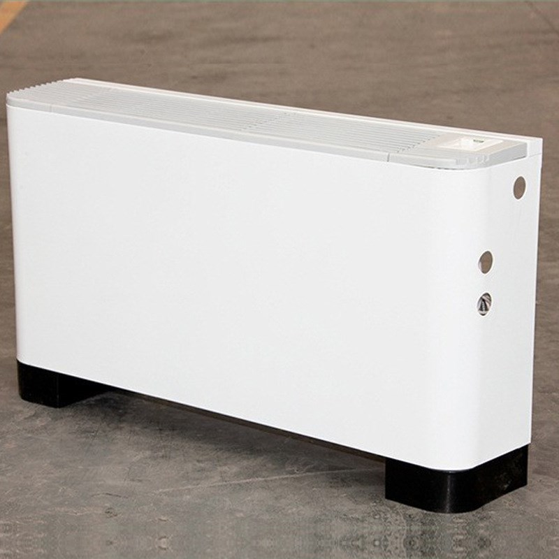 中央空调末端立式明装风机盘管冷暖两用煤改电超薄镀锌水空调商用