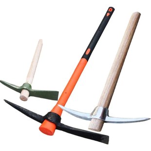 十字镐锰纯钢大号洋搞头劈柴挖树根户外户外挖笋小洋镐锄铁镐农用