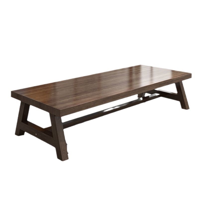 实木餐桌家用会客桌长桌大板桌欧式洽谈桌大桌会议桌长方形长条桌