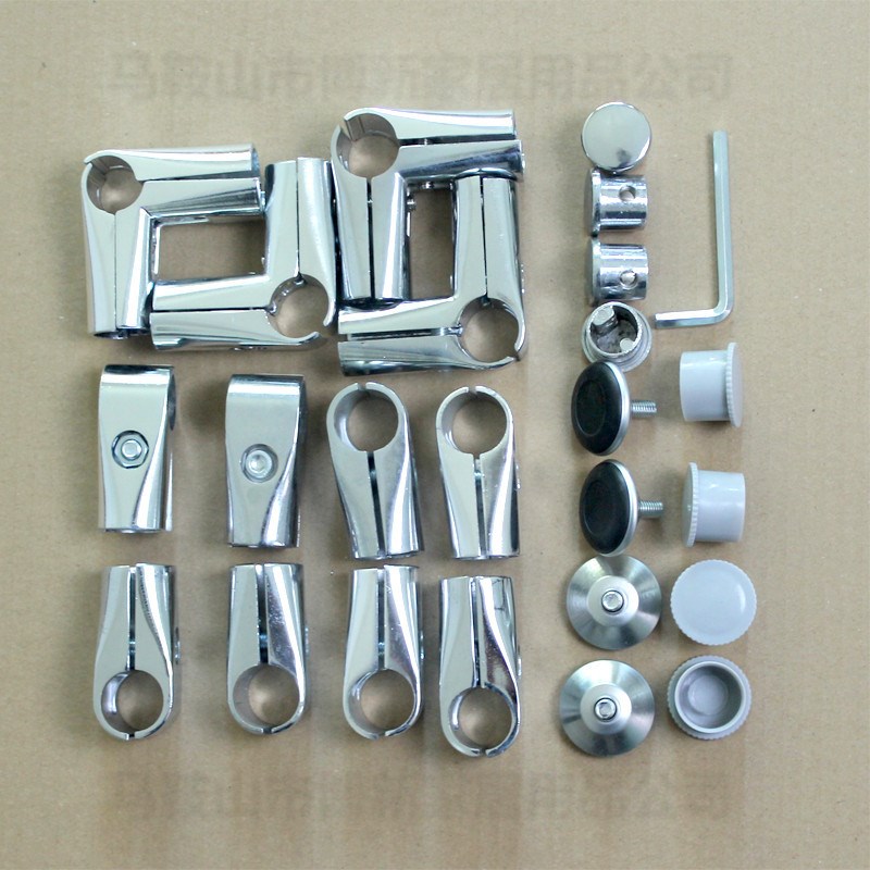 晾衣架配件不锈钢管连接件挂衣架接头晒衣架固定件X型二通北琴萱