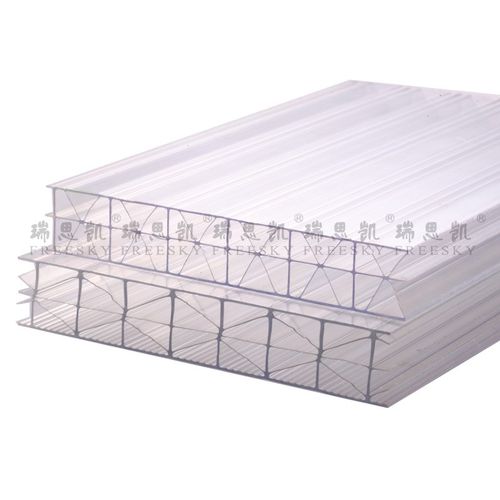 多层厚度透明阳光板 采光建筑工程屋面透光米字格结构阳光板