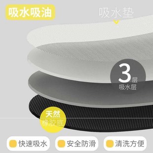 厨房b地垫防滑吸油可擦免洗耐脏吸水脚垫子家用可裁剪满铺长 新款