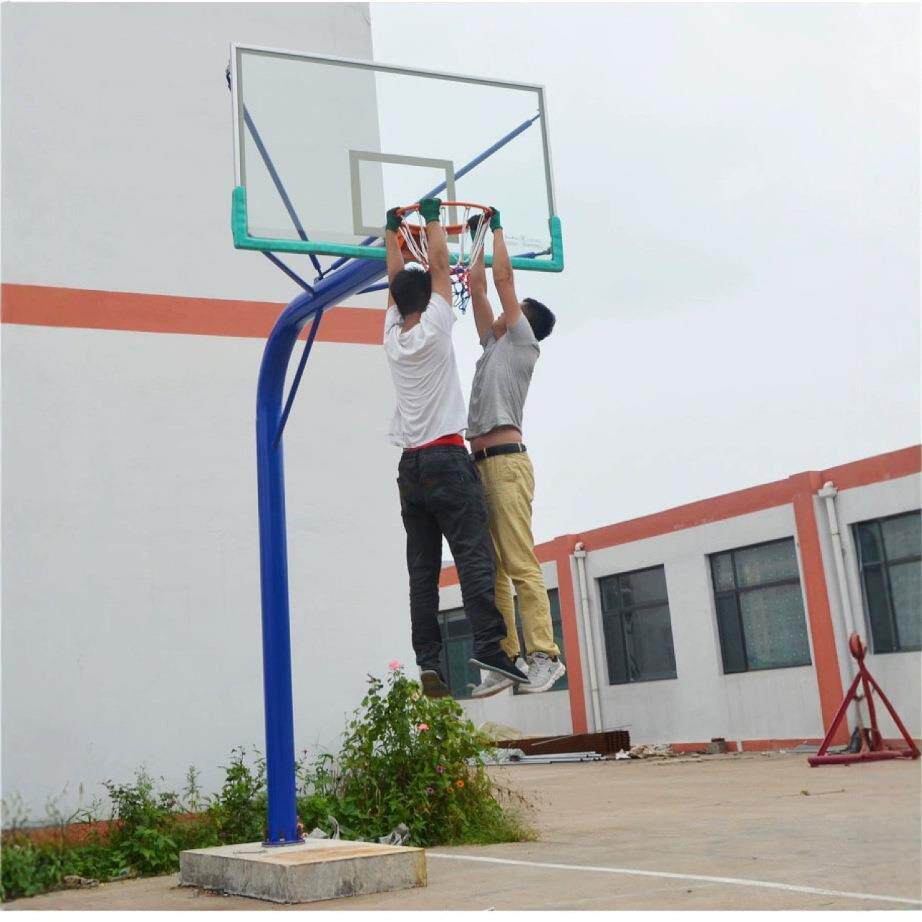 成人户外篮球架标准篮球框固定地埋款室外家用专业标准比赛篮球架