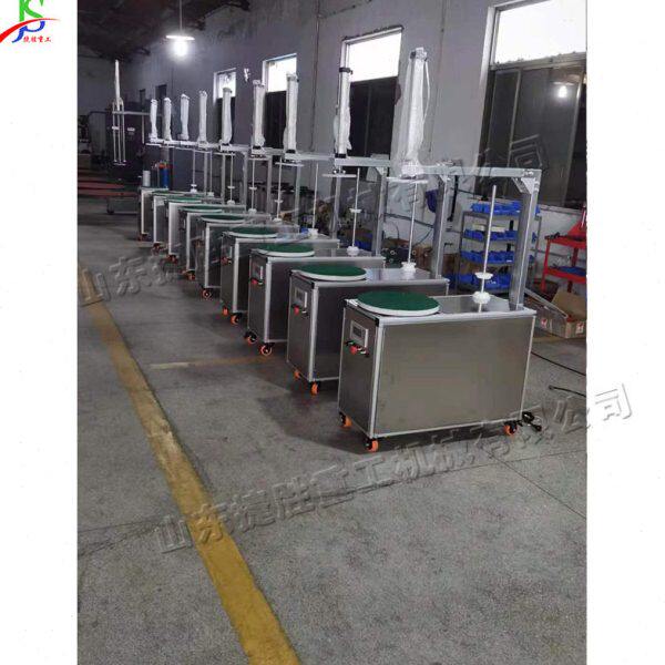 带压顶纸箱缠绕机 小型托盘纸箱裹包机 胶带泡沫箱缠绕打包机