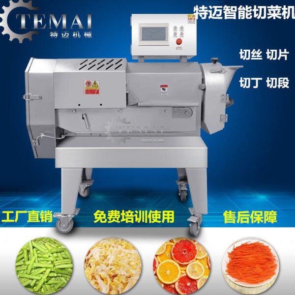 零售不锈钢切菜机 果蔬电动直刀切菜机 食堂用传送带切菜设备
