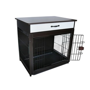 狗笼小型犬中型i犬带厕所分离木质狗笼子室内家用高级宠物笼抽屉