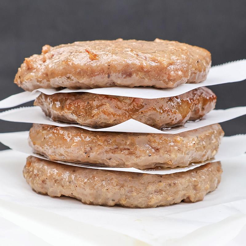 新品食一佳美式汉堡牛肉饼安格斯牛肉馅料商用经典半成品三明治整