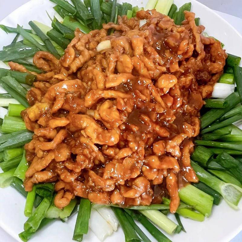 新品莲冠小炒肉丝商用冷冻半成品京酱鸡胸肉丝鱼香鸡丝食材预制菜