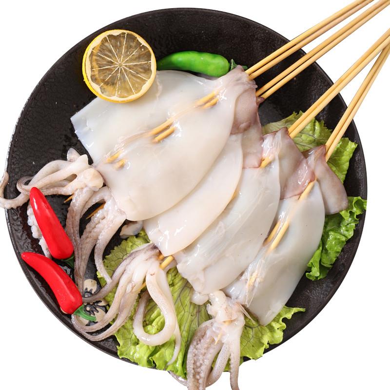 极速铁板大鱿鱼串烧烤串火