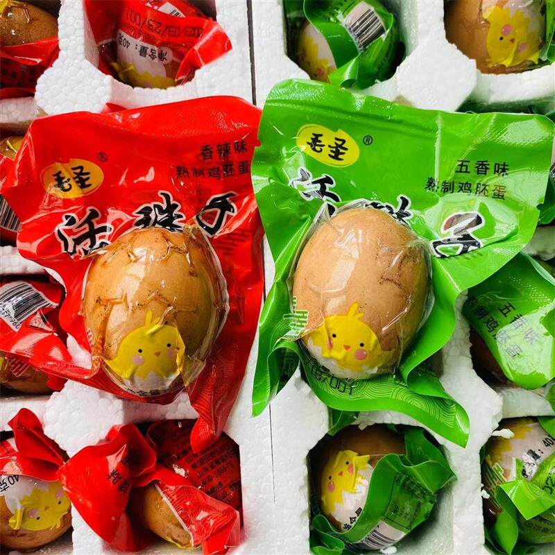 五香活珠子熟毛蛋即食新鲜