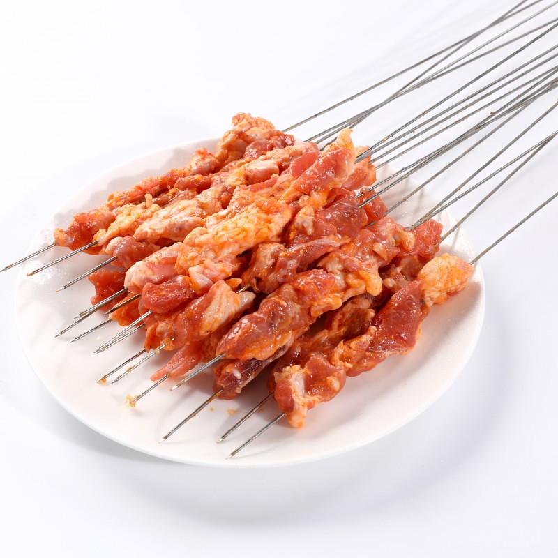 新品五味真火猪肉筋串烧烤铁板猪肉小串烤串烤肉串大排档烧烤串商