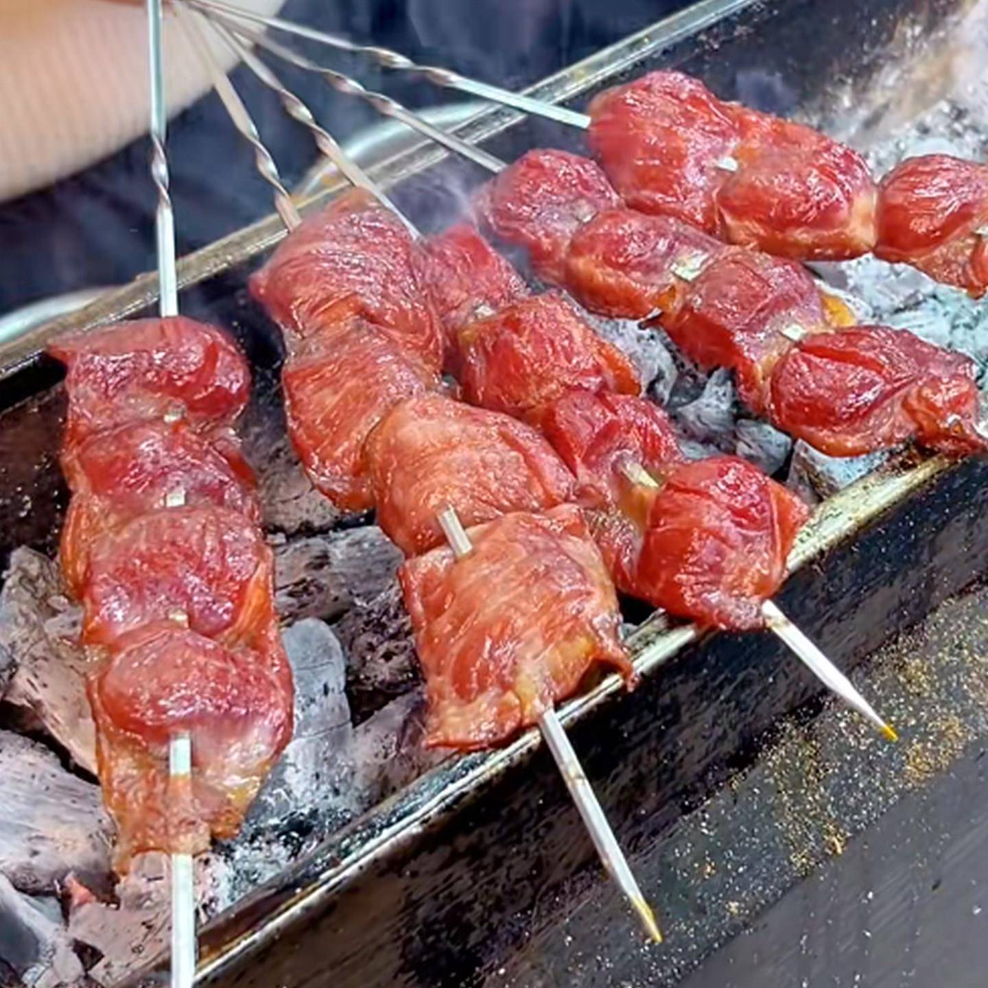 新品东北铁签风干鸡胗串商用冷冻半成品烧烤食材凤胗鸡肾串鸡肫串