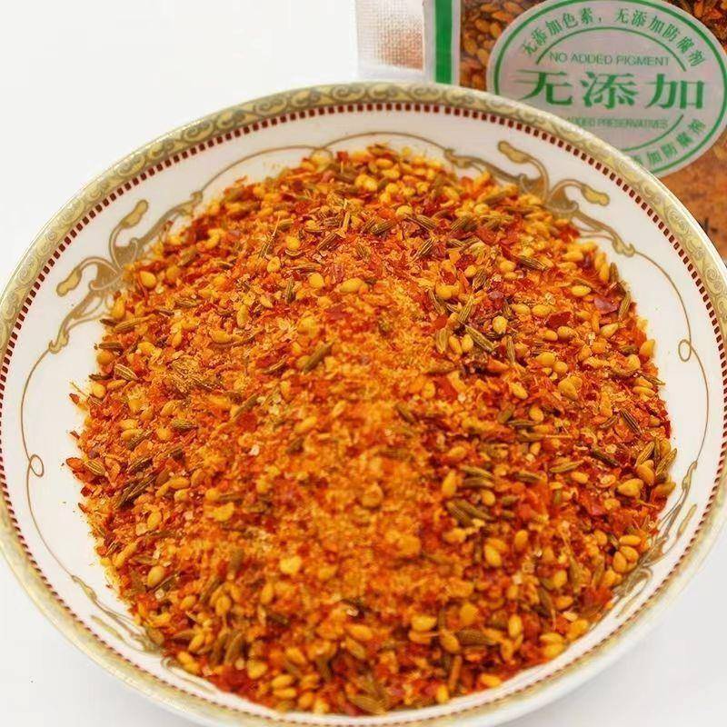 哈尔滨裕盛烧烤料东北牛羊肉串撒料孜然芝麻颗粒状2斤量大优惠