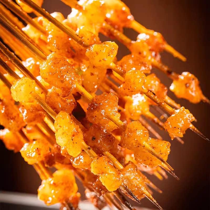 新品松井家牛油串商用湘西小串烤肉串烧烤铁板油炸食材牛筋串串牛