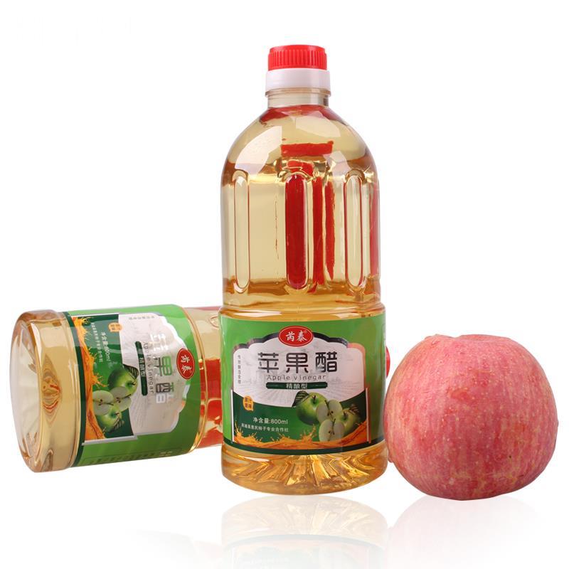 山西特产芮泰苹果醋山楂醋柿子800ml凉拌菜洗发果醋水果醋非饮料