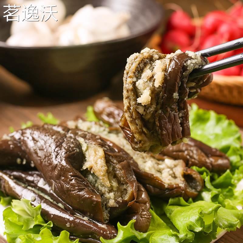 东北蒜茄子咸菜500g罐装