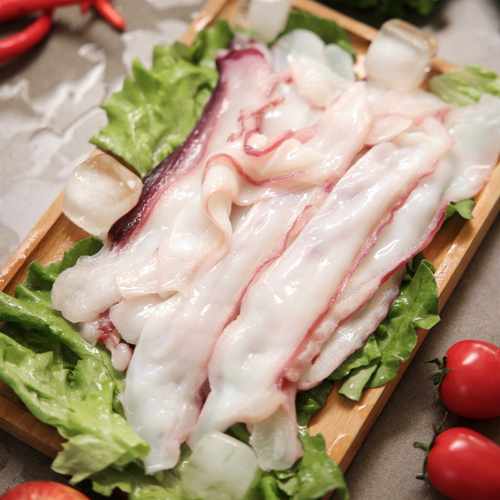 新品瀑布纸片鱿鱼商用切片大刀涮火锅自助海鲜鱿鱼特色食材商用价