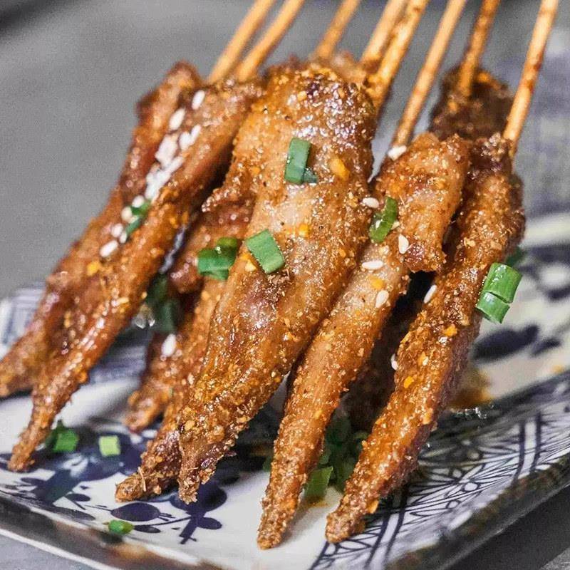 新品名门鸡翅尖串小串烧烤食材商用鸡翅膀冷冻油炸鸡翅铁板鸡尖串