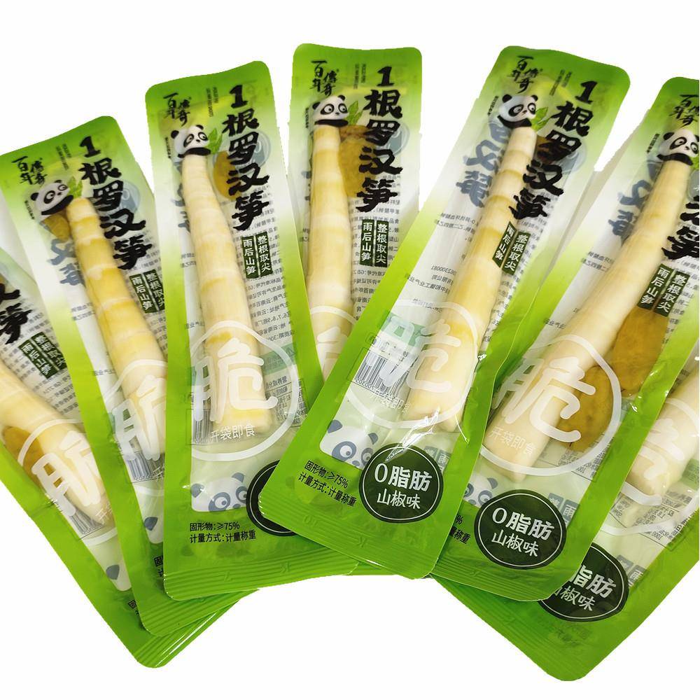 百年传奇一根独笋1根罗汉笋山椒笋尖尖笋酸辣开袋即食泡椒味脆笋