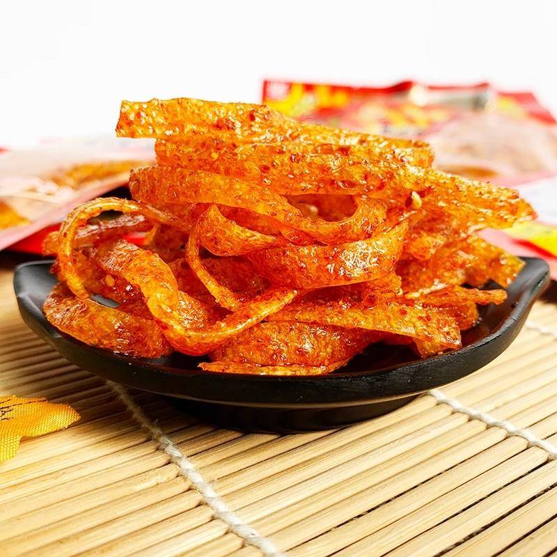 湖南麻辣零食 kk星辣条德建超辣变态辣辣片怀旧校园面筋小吃